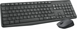 Клавиатура + мышь Logitech MK235 клав:серый мышь:серый USB беспроводная (920-007948)