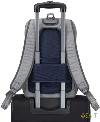 Рюкзак для ноутбука 15.6" Riva 7760 серый полиэстер женский дизайн