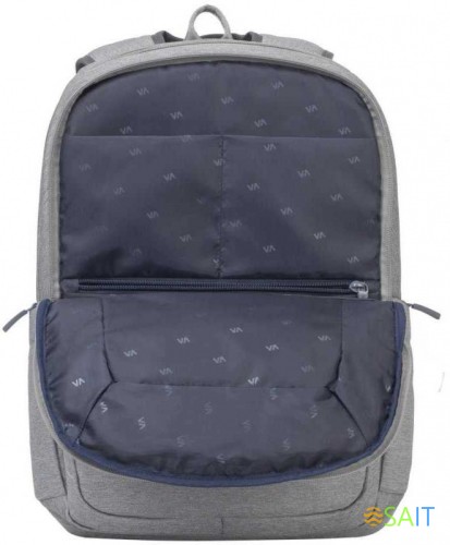 Рюкзак для ноутбука 15.6" Riva 7760 серый полиэстер женский дизайн