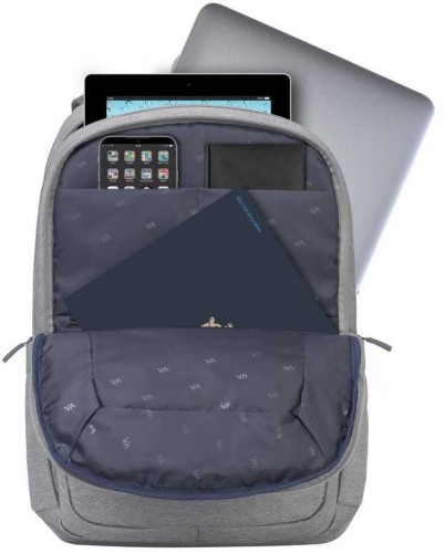 Рюкзак для ноутбука 15.6" Riva 7760 серый полиэстер женский дизайн