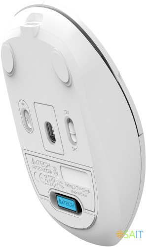 Мышь A4Tech Fstyler FG16C Air белый оптическая 2000dpi беспров. USB для ноутбука 3but (FG16C AIR WHITE)