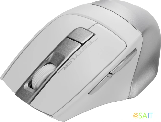 Мышь A4Tech Fstyler FG35S серебристый/белый оптическая 2000dpi silent беспров. USB 5but (FG35S USB SILVER)