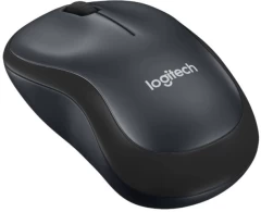 Мышь Logitech Silent M220 темно-серый/черный оптическая 1000dpi silent беспров. USB2.0 2but (910-004895)