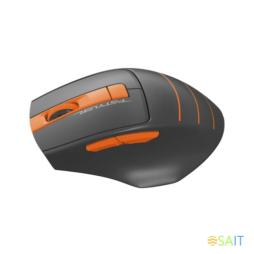 Мышь A4Tech Fstyler FG30S серый/оранжевый оптическая 2000dpi silent беспров. USB 6but (FG30S ORANGE)