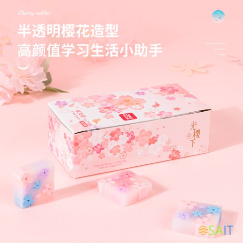 Ластик Deli 71135 35х35х11мм ПВХ ассорти