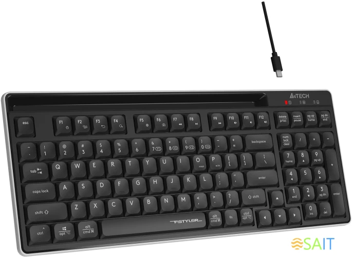 Клавиатура A4Tech Fstyler FBX70C черный USB беспроводная BT/Radio slim Multimedia (FBX70C)