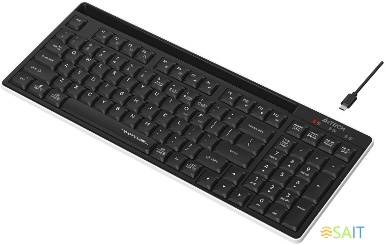 Клавиатура A4Tech Fstyler FBX70C черный USB беспроводная BT/Radio slim Multimedia (FBX70C)