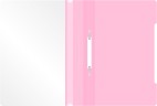 Папка-скоросшиватель Бюрократ Pastel -PSLPAST/PINK A4 прозрач.верх.лист пластик розовый 0.14/0.18
