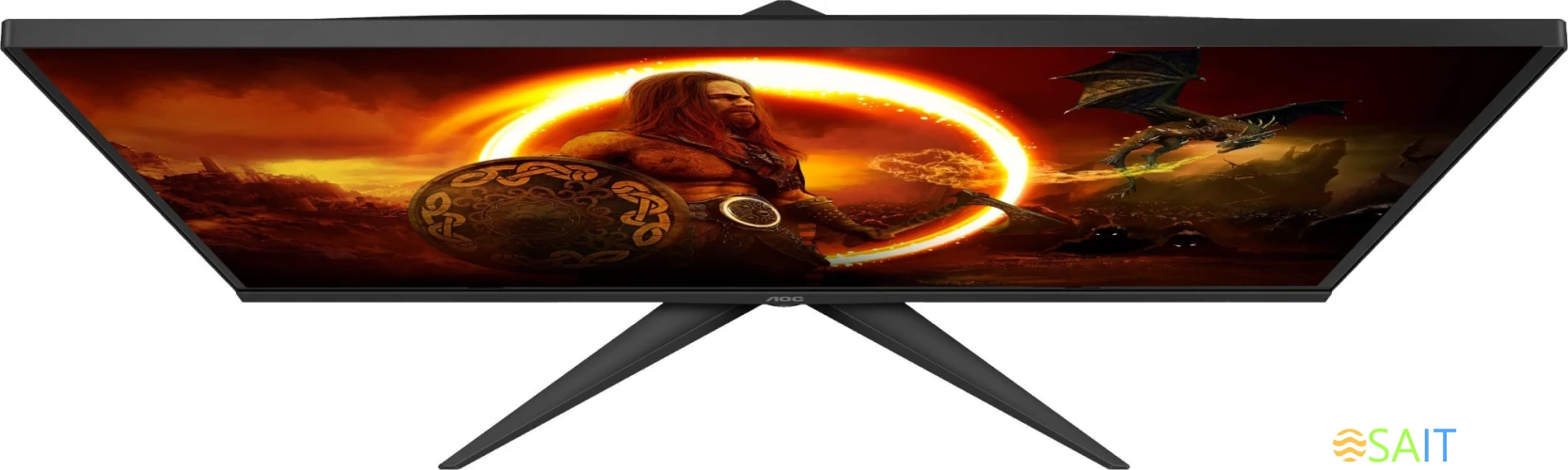 Монитор AOC 27" Q27G2E черный/красный VA LED 1ms 16:9 HDMI матовая 3000:1 250cd 178гр/178гр 2560x1440 155Hz FreeSync Premium DP 2K 4.43кг