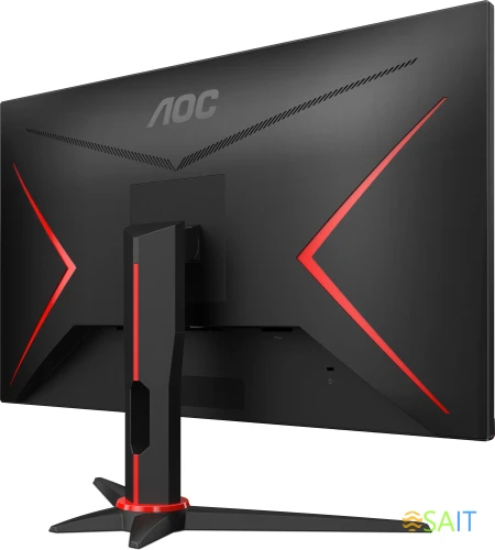 Монитор AOC 27" Q27G2E черный/красный VA LED 1ms 16:9 HDMI матовая 3000:1 250cd 178гр/178гр 2560x1440 155Hz FreeSync Premium DP 2K 4.43кг