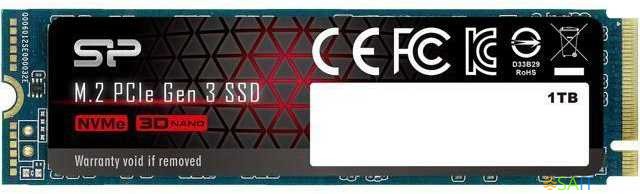 Накопитель SSD Silicon Power PCIe 3.0 x4 1TB SP001TBP34A80M28 M-Series M.2 2280