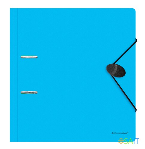 Папка-регистратор Silwerhof 355052 A4 70мм полифом голубой