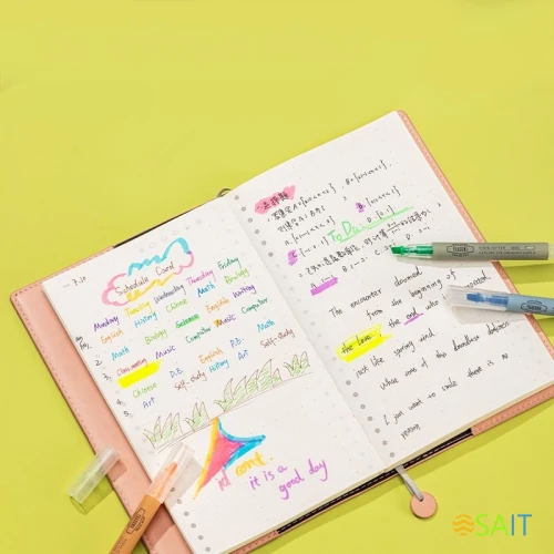 Набор текстовыделителей Deli EU624 1-3.5мм флуоросцентный 6цв. ассорти ПЭТ-бокс (6шт.)