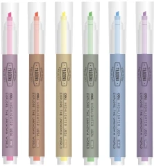 Набор текстовыделителей Deli EU624 1-3.5мм флуоросцентный 6цв. ассорти ПЭТ-бокс (6шт.)