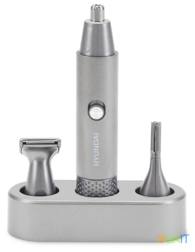 Триммер Hyundai H-HT6010 графитовый/черный (насадок в компл:3шт)