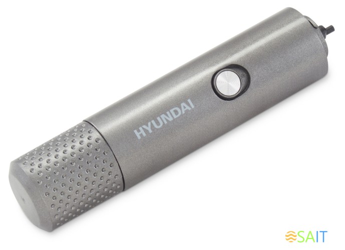 Триммер Hyundai H-HT6010 графитовый/черный (насадок в компл:3шт)