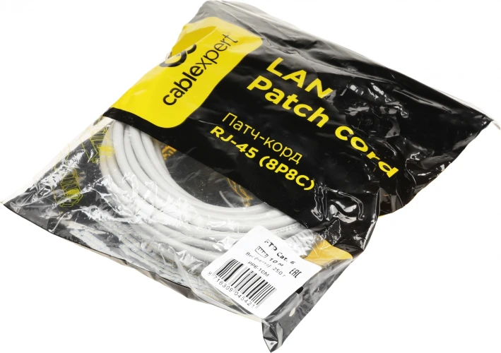 Патч-корд Premier PP6-10M 10000Гбит/с FTP 4 пары cat.6 CCA molded 10м серый RJ-45 (m)-RJ-45 (m)