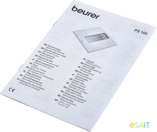 Весы напольные электронные Beurer PS160 макс.180кг белый