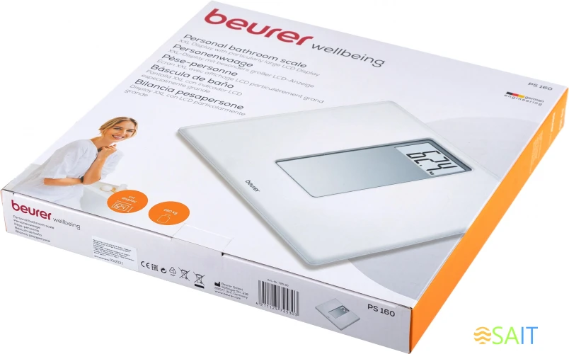 Весы напольные электронные Beurer PS160 макс.180кг белый