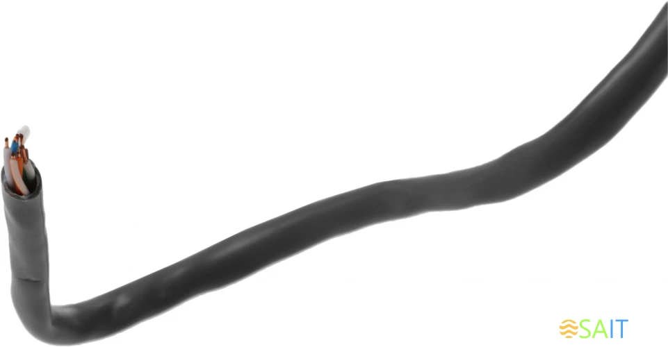 Кабель сетевой Buro BU-COP-040-100M UTP 4 пары cat.5E solid 0.40мм Cu 100м серый