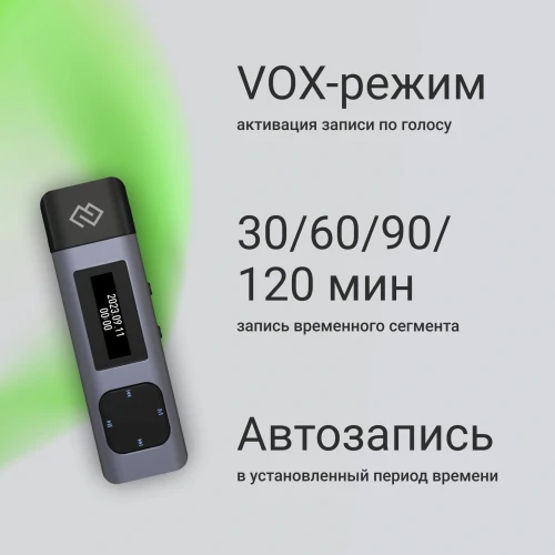 Диктофон Цифровой Digma DiVoice RV50 8Gb черный