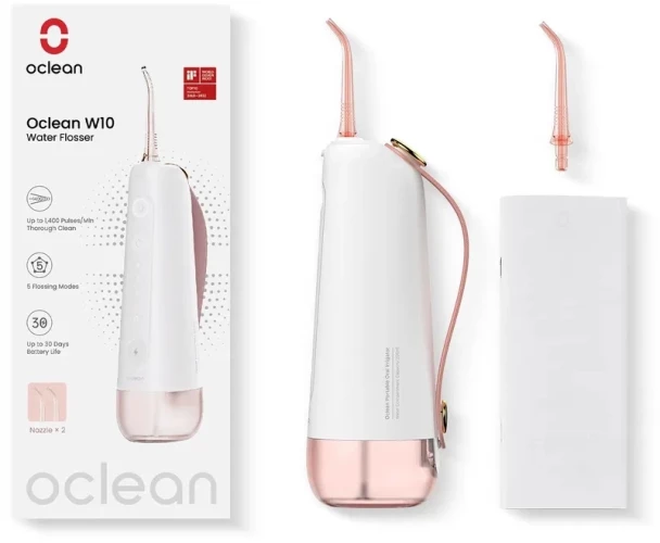 Ирригатор Oclean W10 микроп.техн. 2насад. розовый