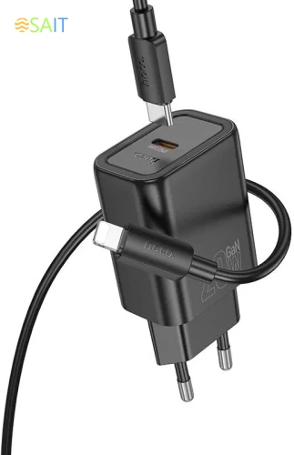 Сетевое зар./устр. Hoco N60 Gentle 20W 3A (PD) черный