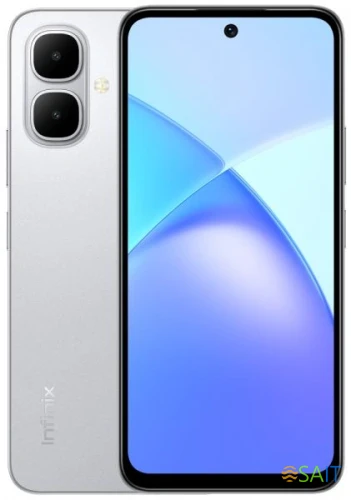 Смартфон Infinix X6725D Smart 10 128Gb 4Gb серебристый титан моноблок 3G 4G 2Sim 6.67" 720x1600 Android 15 8Mpix 802.11 a/b/g/n/ac NFC GPS Protect FM microSD max2048Gb