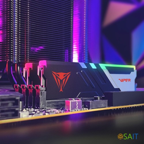 Память DDR5 2x16Gb 6800MHz Patriot PVVR532G680C34K Viper Venom RGB RTL Gaming PC5-54400 CL34 DIMM 288-pin 1.4В kit с радиатором Ret