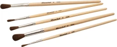Набор кистей Silwerhof Color (наб.5шт) пон.круг.№1-5 дерев.ручка