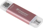 Накопитель SSD Transcend USB-C 512GB TS512GESD310P розовый USB-A