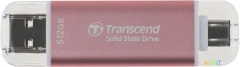 Накопитель SSD Transcend USB-C 512GB TS512GESD310P розовый USB-A