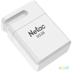 Флеш Диск Netac 64Gb U116 NT03U116N-064G-30WH USB3.0 белый