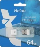 Флеш Диск Netac 64Gb U116 NT03U116N-064G-30WH USB3.0 белый