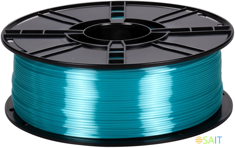 Пластик для принтера 3D Cactus CS-3D-PLA-1KG-S-CYAN PLA SILK d1.75мм 1кг L326м 1цв.