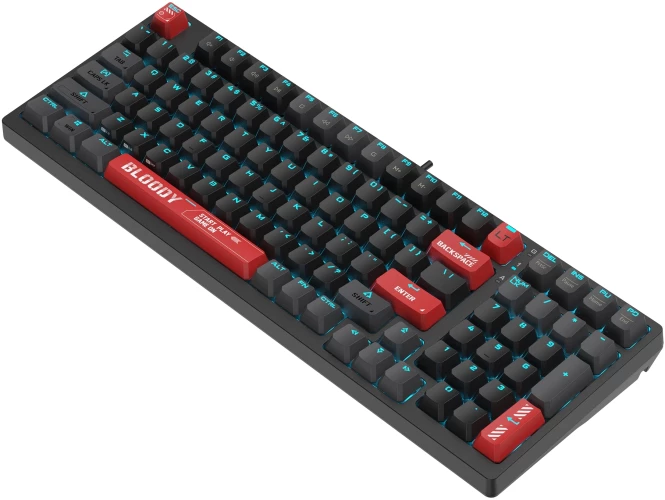 Клавиатура A4Tech Bloody AT98 механическая черный/красный USB for gamer LED (AT98)