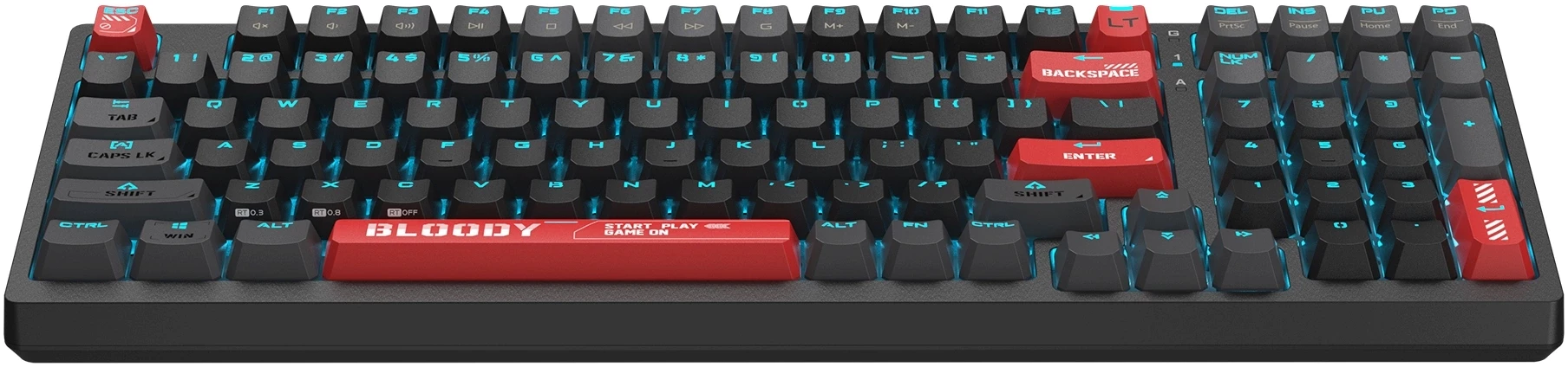 Клавиатура A4Tech Bloody AT98 механическая черный/красный USB for gamer LED (AT98)