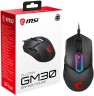 Мышь MSI Clutch GM30 черный оптическая 6200dpi USB2.0 6but (S12-0401850-D22)
