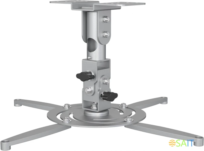 Кронштейн для проектора Cactus CS-VM-PR04-AL серебристый макс.22кг потолочный поворот и наклон