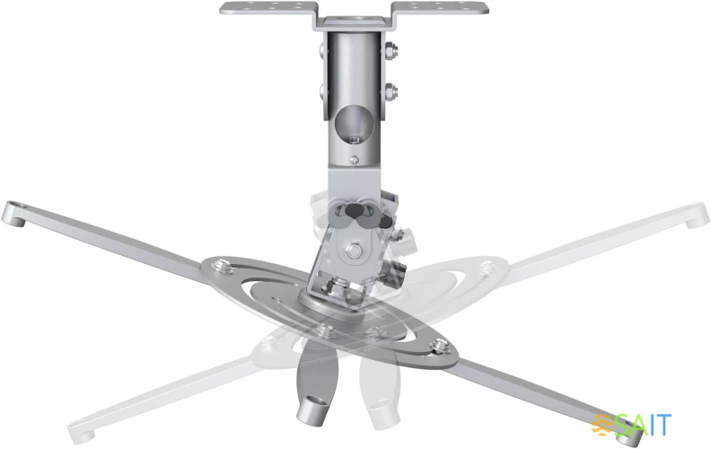 Кронштейн для проектора Cactus CS-VM-PR04-AL серебристый макс.22кг потолочный поворот и наклон