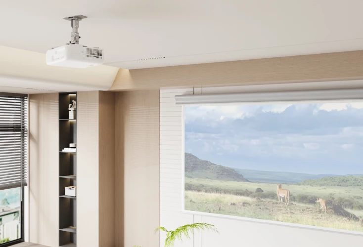 Кронштейн для проектора Cactus CS-VM-PR04-AL серебристый макс.22кг потолочный поворот и наклон