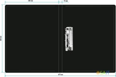 Папка метал.зажим Buro -ECB04CBLACK A4 пластик 0.5мм черный