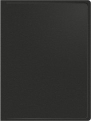 Папка метал.зажим Buro -ECB04CBLACK A4 пластик 0.5мм черный