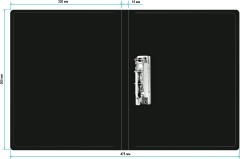Папка метал.зажим Buro -ECB04CBLACK A4 пластик 0.5мм черный