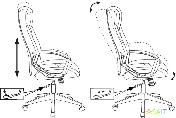 Кресло игровое Zombie 200 черный/красный ткань/эко.кожа крестов. пластик пластик черный