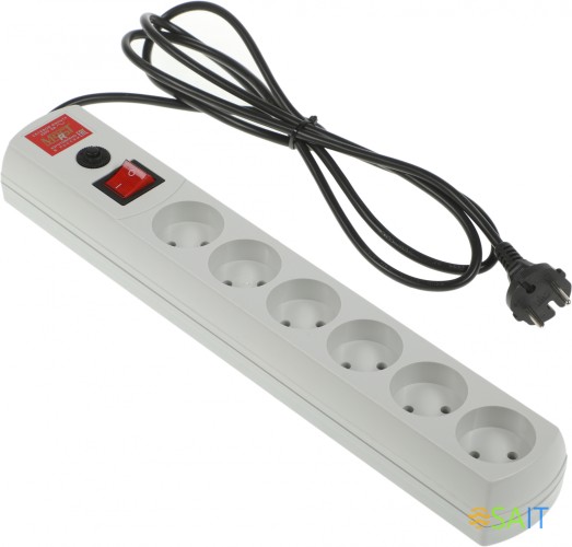 Сетевой фильтр Most R 2м (6 розеток) белый (коробка)