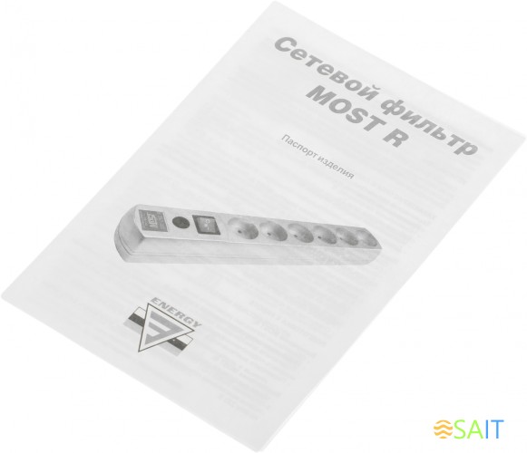 Сетевой фильтр Most R 2м (6 розеток) белый (коробка)