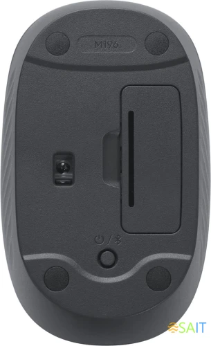 Мышь Logitech M196 графитовый оптическая 1000dpi беспров. BT для ноутбука 2but (910-007315)