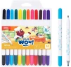 Фломастеры Deli EC166-12 Colorwow Вентилируемый смываемые 12цв. ПВХ с подвесом (12шт.)