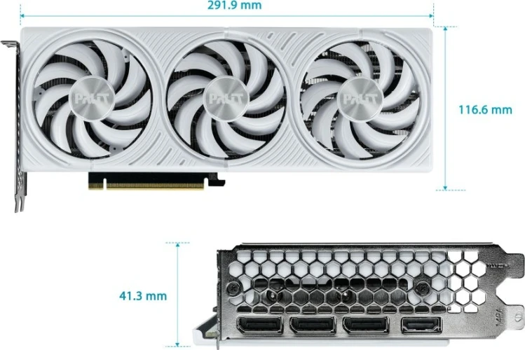 Видеокарта Palit PCI-E 5.0 PA-RTX5070 WHITE OC NVIDIA GeForce RTX 5070 12Gb 192bit GDDR7 2325/28000 HDMIx1 DPx3 HDCP Ret